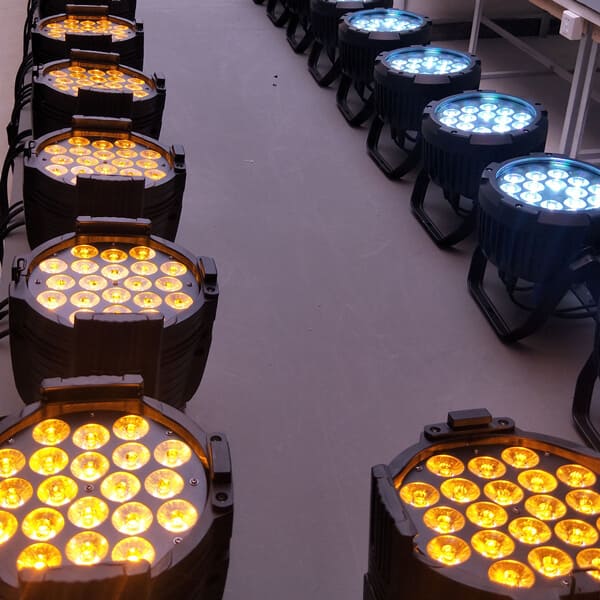 20x12W LED PAR light in factory production